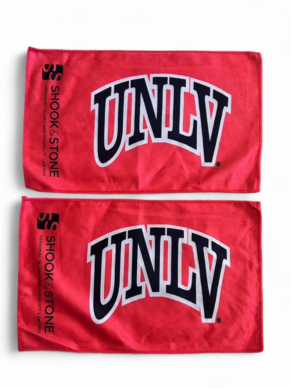 NCAA UNLV Red and Black Dual Logo Rally Towels by Shook & Stone